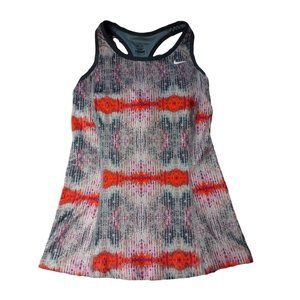 Nike Dryfit Tank Top Work Out Shirt Built In Bra Stretch Small